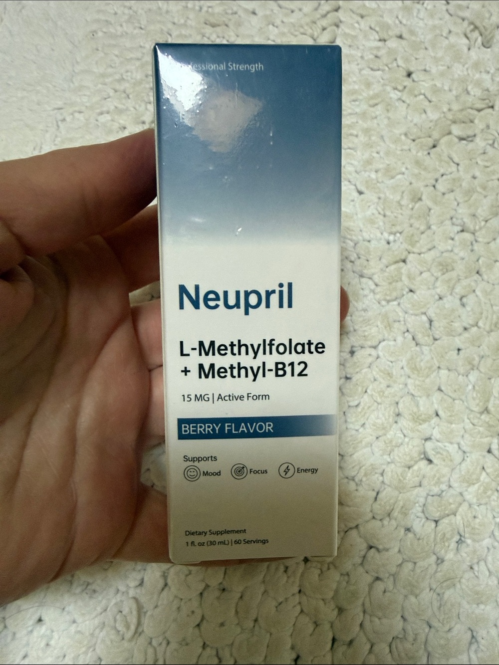 Neupril L-Methylfolate + Methyl-B12 Berry Flavor